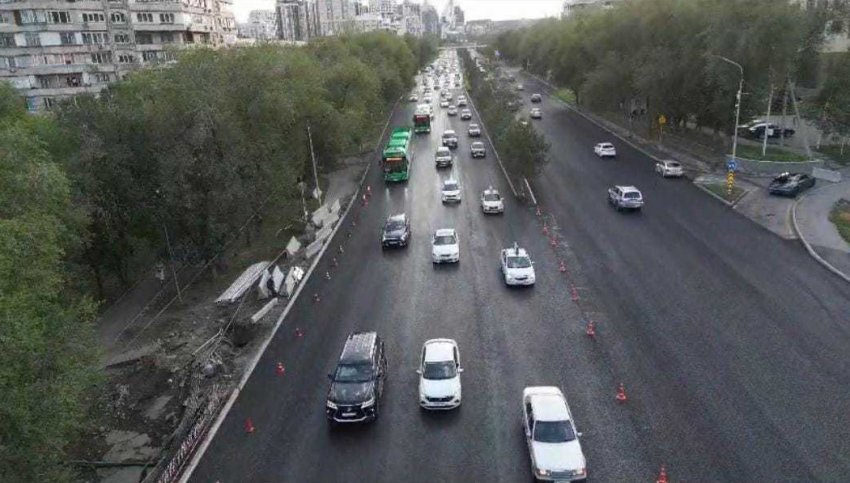 Движение на мосту по Аль-Фараби, который ремонтировали с июля, открыли в Алматы - «Уют и комфорт»